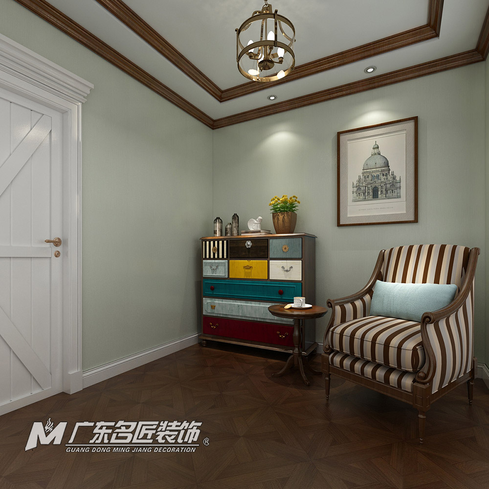 九号别墅410平米美式乡村风格装修案例-休闲室 九号别墅410平米美式乡村风格装修案例-休闲室